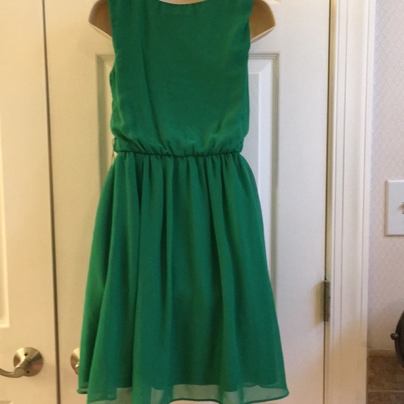 Pretty green dress with lining. So comfy! - Picture 3 of 5